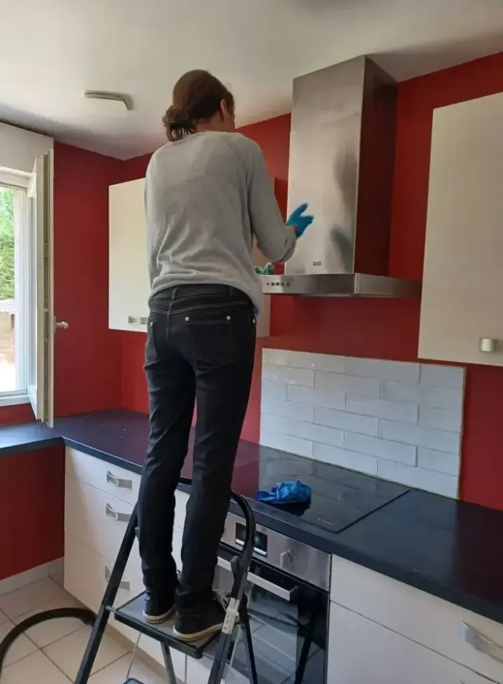 Hotte et crédence de cuisine
